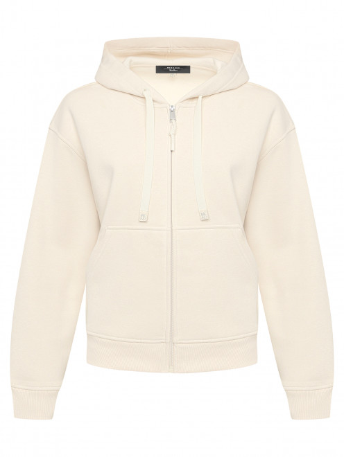 Толстовка из хлопка на молнии Weekend Max Mara - Общий вид