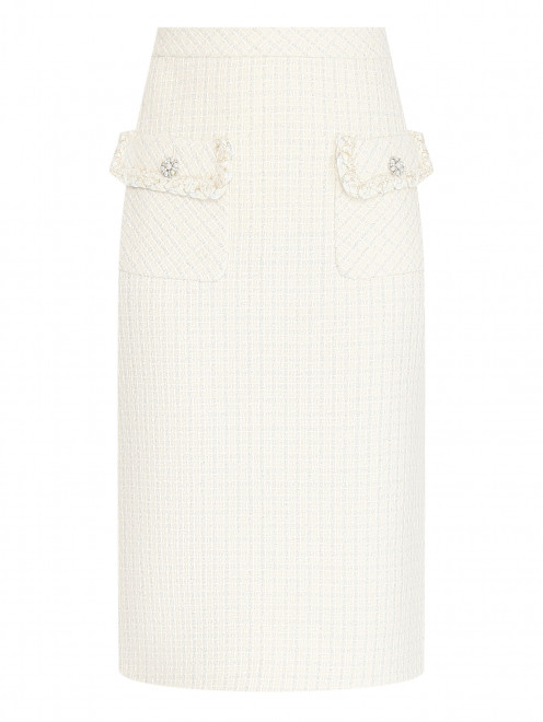 Твидовая юбка с карманами Ellassay - Общий вид