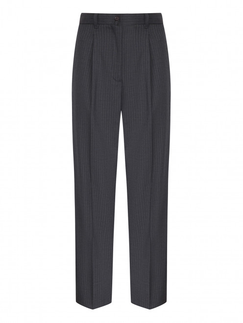 Брюки из шерсти с защипами Weekend Max Mara - Общий вид