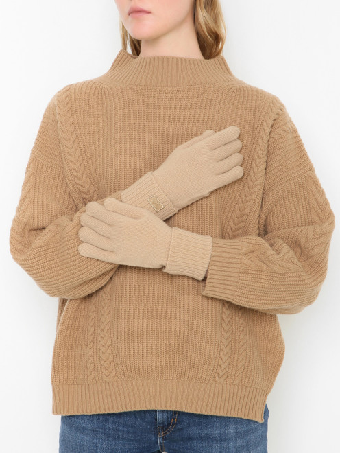 Трикотажные перчатки из шерсти Weekend Max Mara - МодельОбщийВид