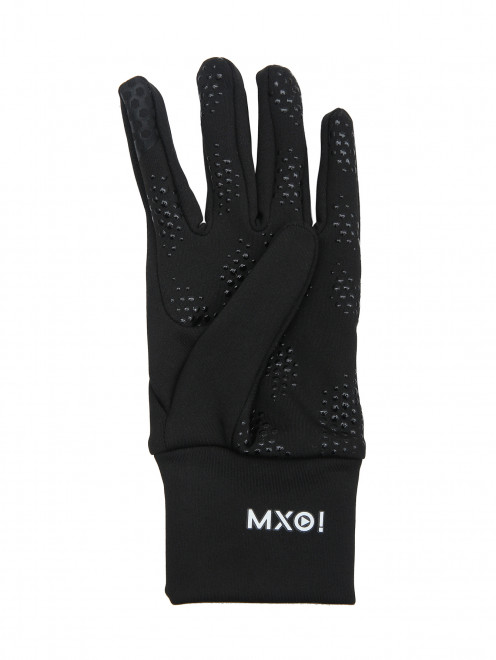 Однотонные перчатки на флисовом подкладе Maximo - Обтравка1