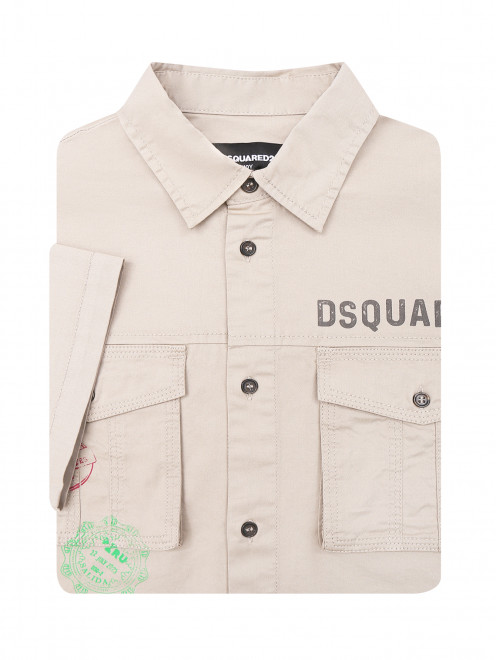 Рубашка из хлопка с карманами Dsquared2 - Общий вид