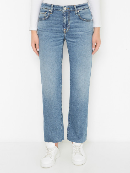 Укороченные джинсы из хлопка 7 For All Mankind - МодельВерхНиз