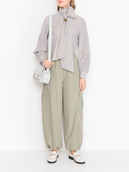 Брюки-карго из хлопка Max Mara - МодельОбщийВид