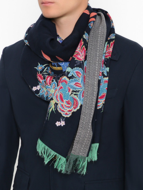 Шерстяной шарф Etro - МодельОбщийВид