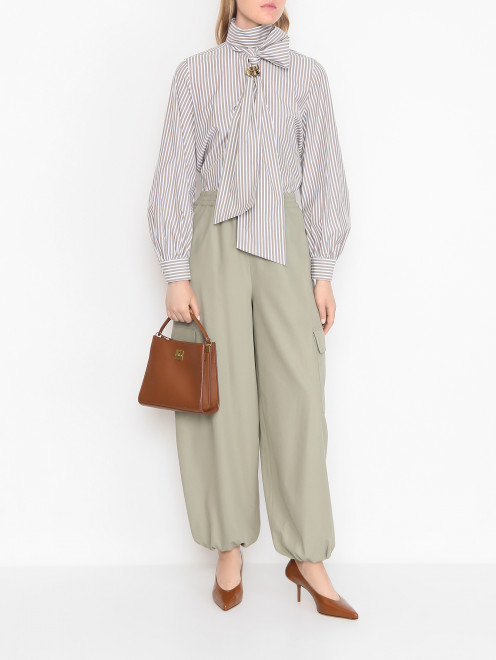 Туфли из кожи на среднем каблуке Max Mara - МодельОбщийВид