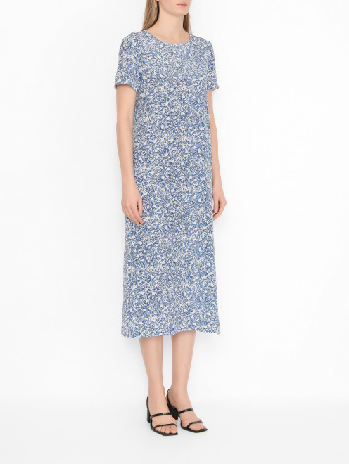 Платье из шелка с разрезами Weekend Max Mara - МодельВерхНиз