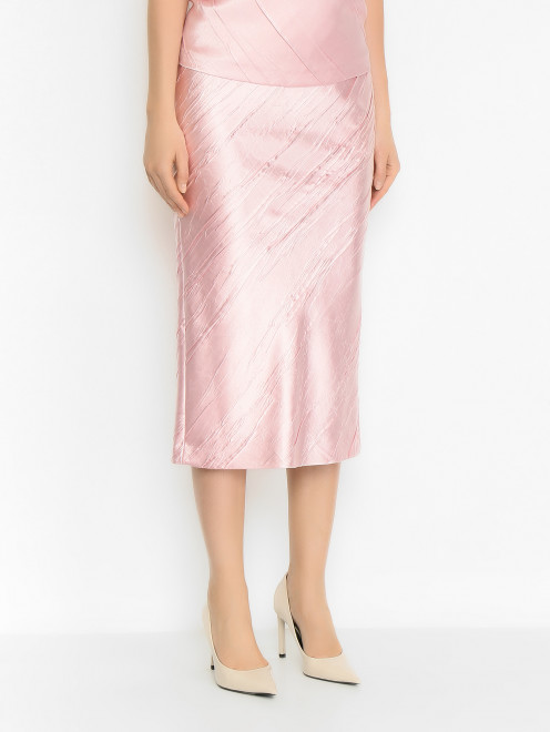 Юбка из жатой ткани Sportmax - МодельВерхНиз