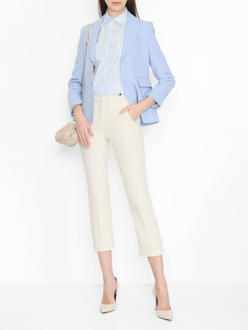 Зауженные брюки со стрелками Weekend Max Mara - МодельОбщийВид