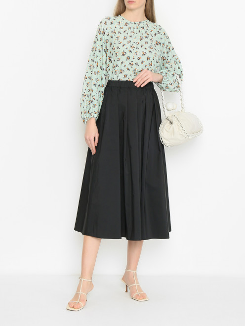 Юбка-миди на резинке с карманами Weekend Max Mara - МодельОбщийВид