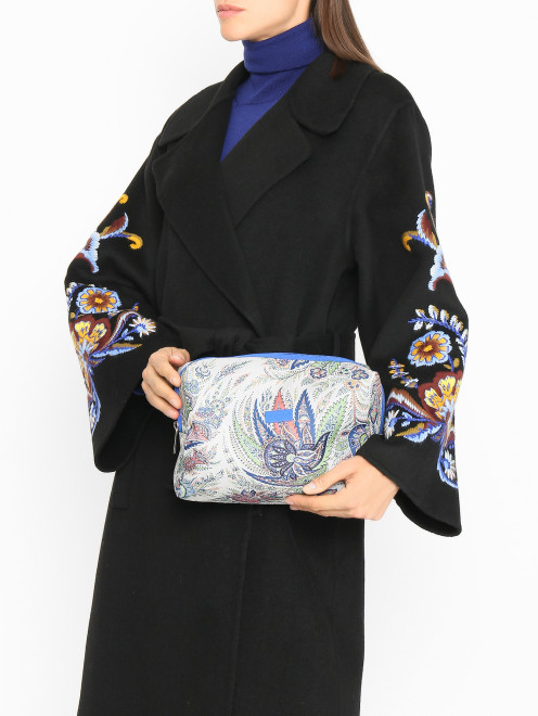 Косметичка из текстиля с узором Etro - МодельОбщийВид