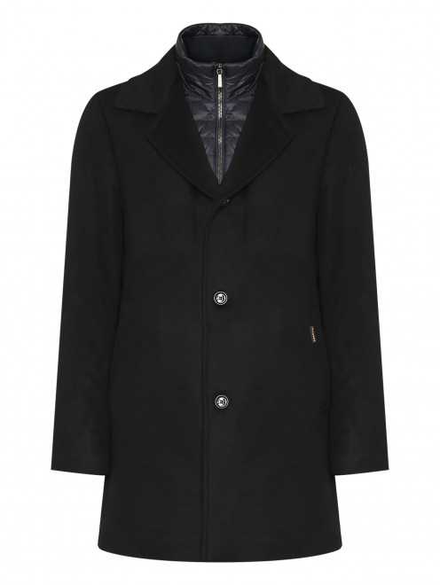 Утепленное пальто из шерсти и кашемира Moorer - Общий вид