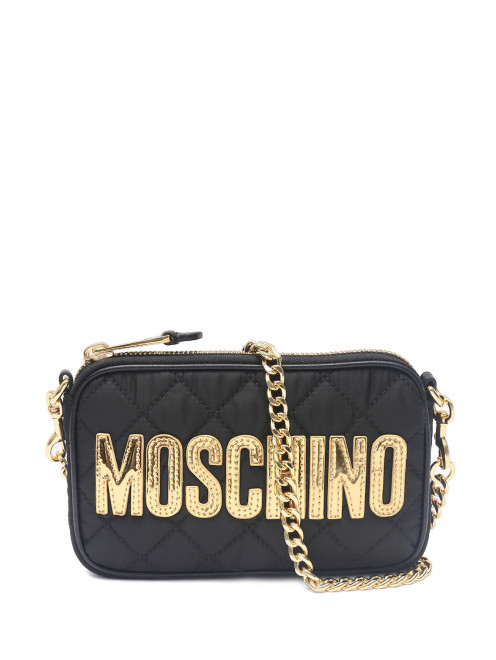 Стеганая сумка с логотипом Moschino - Общий вид
