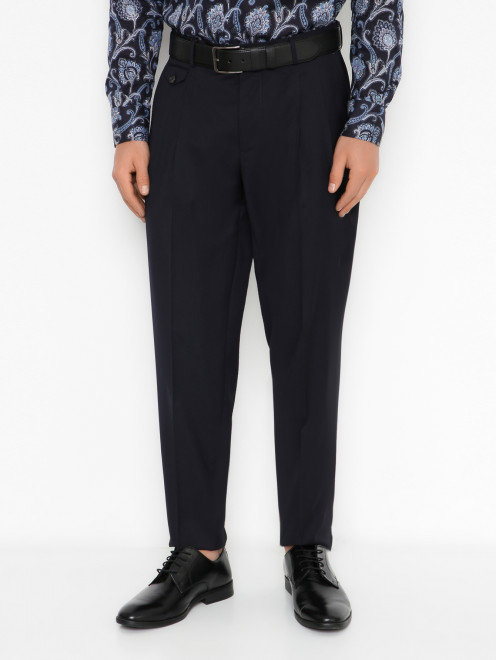 Классические брюки с защипами Etro - МодельВерхНиз