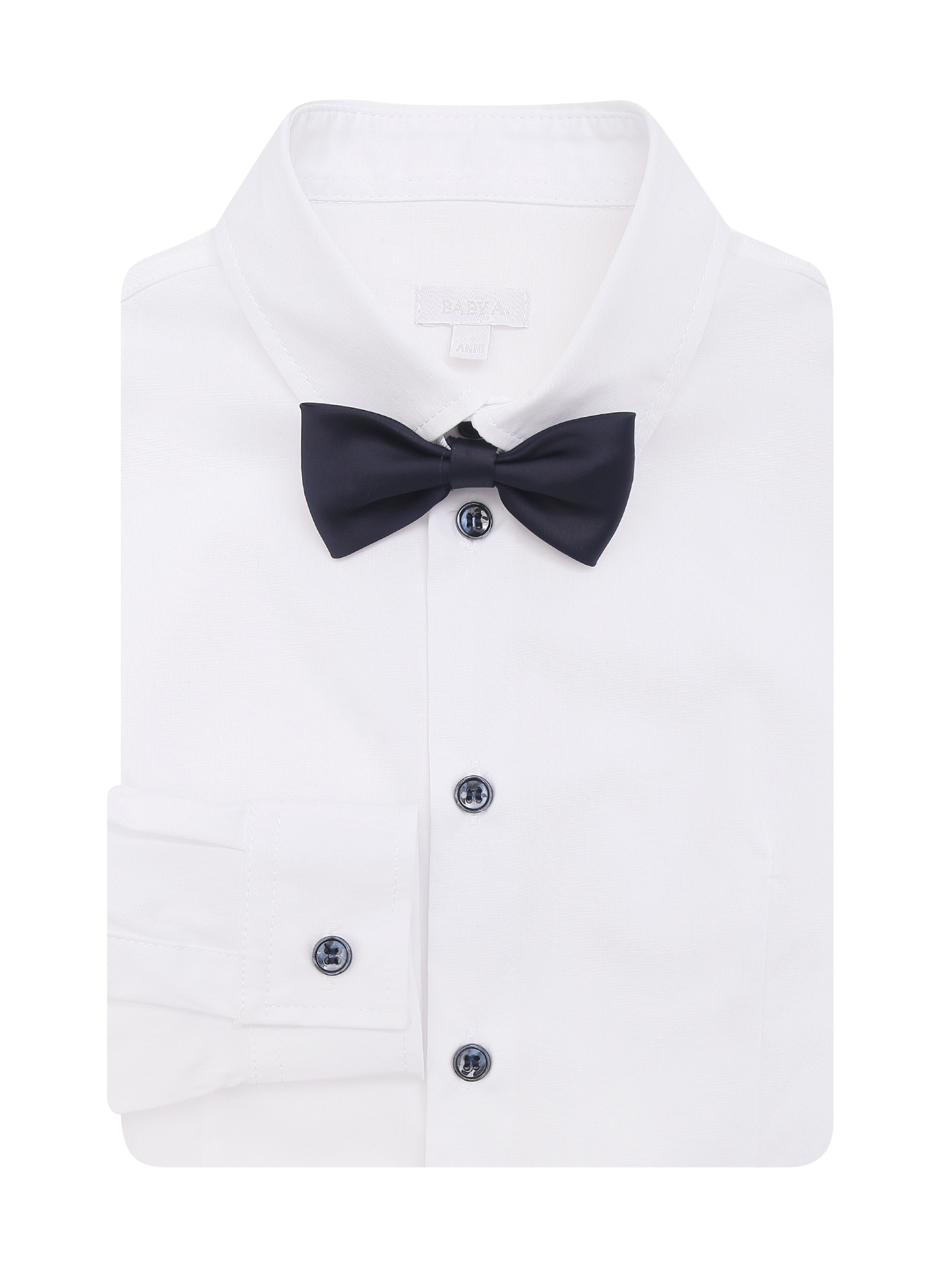 Рубашка из хлопка с бабочкой