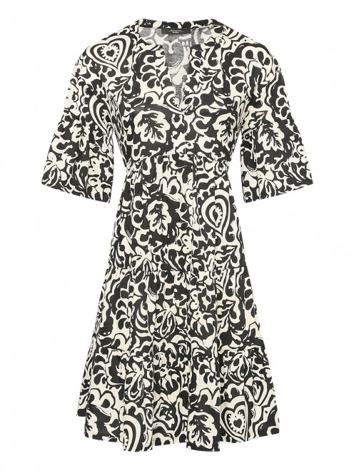 Платье-мини из хлопка с узором Weekend Max Mara - Общий вид