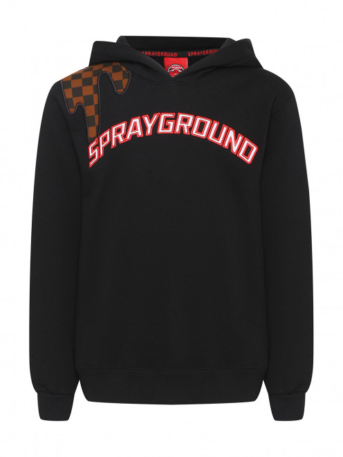 Толстовка из хлопка с вышивкой Sprayground - Общий вид