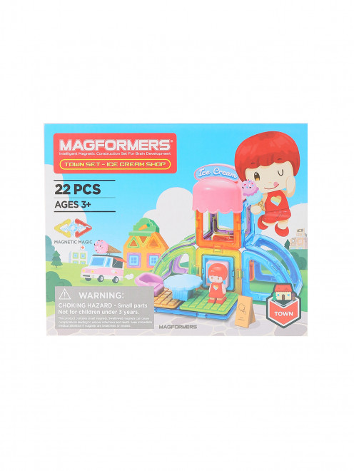 Магнитный конструктор MAGFORMERS Town Set-Ice cream shop Magformers - Общий вид