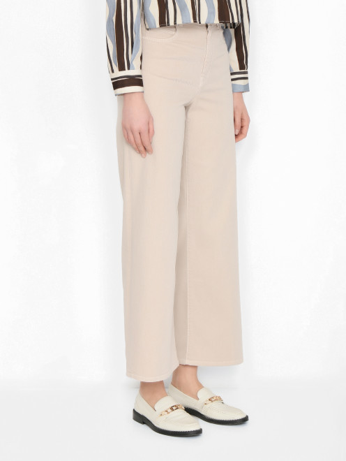 Базовые джинсы из хлопка Weekend Max Mara - МодельВерхНиз