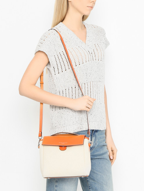 Сумка из канваса и кожи Gianni Chiarini - МодельВерхНиз