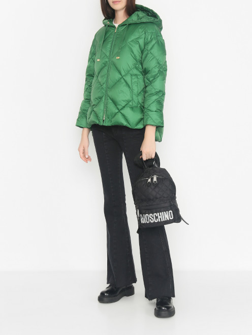 Рюкзак из текстиля с логотипом Moschino - МодельОбщийВид