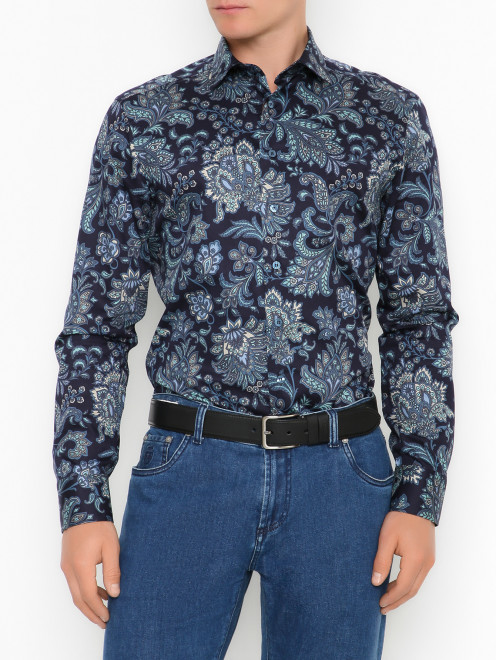 Рубашка с узором Etro - МодельВерхНиз