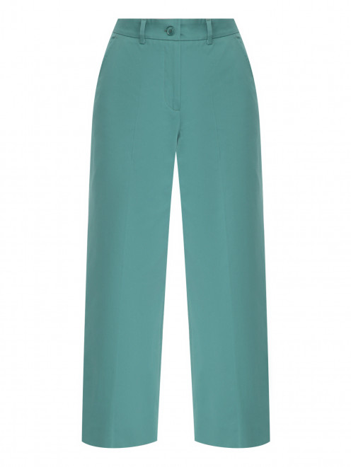 Укороченные брюки из хлопка Weekend Max Mara - Общий вид
