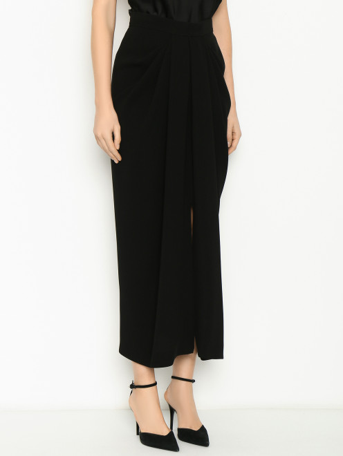 Юбка однотонная с драпировками Max Mara - МодельВерхНиз