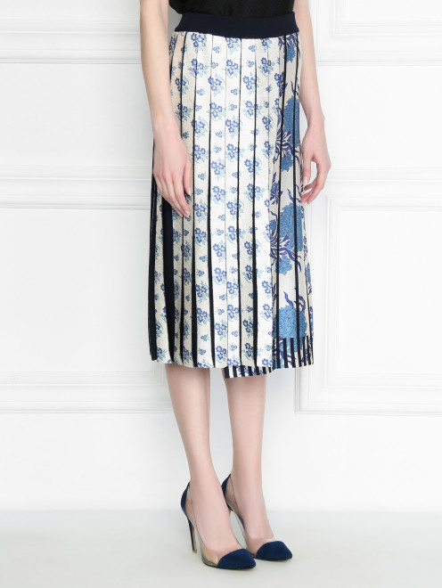 Трикотажная юбка с цветочным узором Antonio Marras - МодельВерхНиз