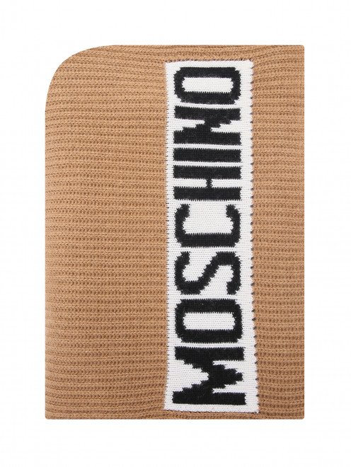 Шарф из смешанной шерсти с логотипом Moschino - Общий вид