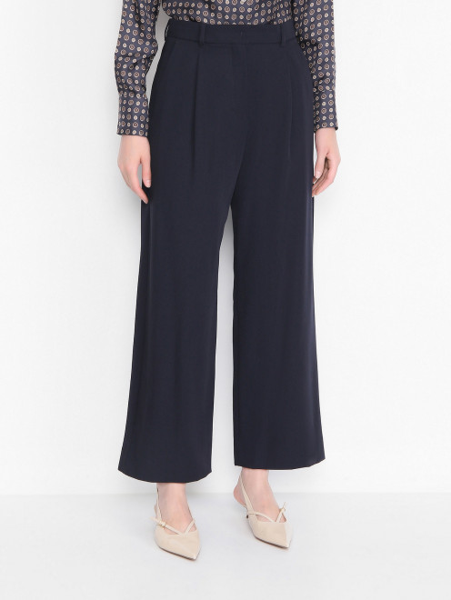 Брюки из шерсти с карманами Max Mara - МодельВерхНиз