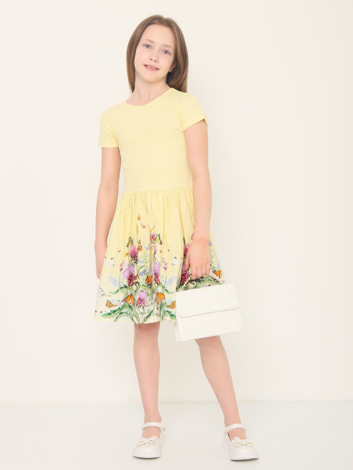 Платье из хлопка с цветочным узором Molo - МодельОбщийВид