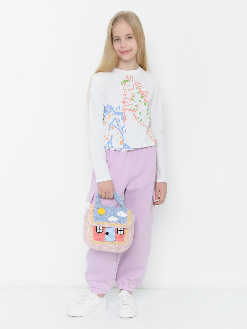 Вязаная сумка с ручкой Stella McCartney kids - МодельОбщийВид