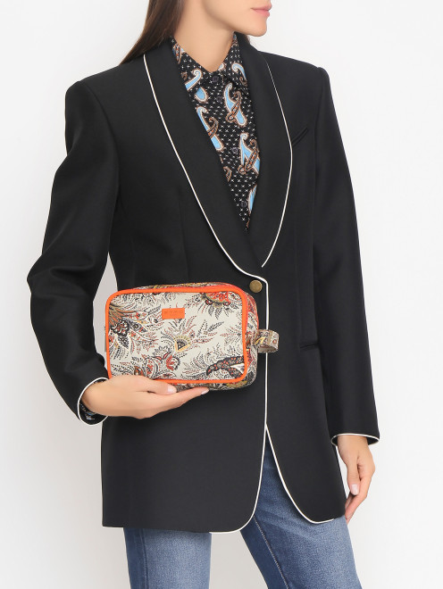 Косметичка с двумя отделами и ручкой Etro - МодельОбщийВид