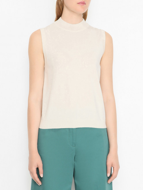Трикотажный топ без рукавов Weekend Max Mara - МодельВерхНиз