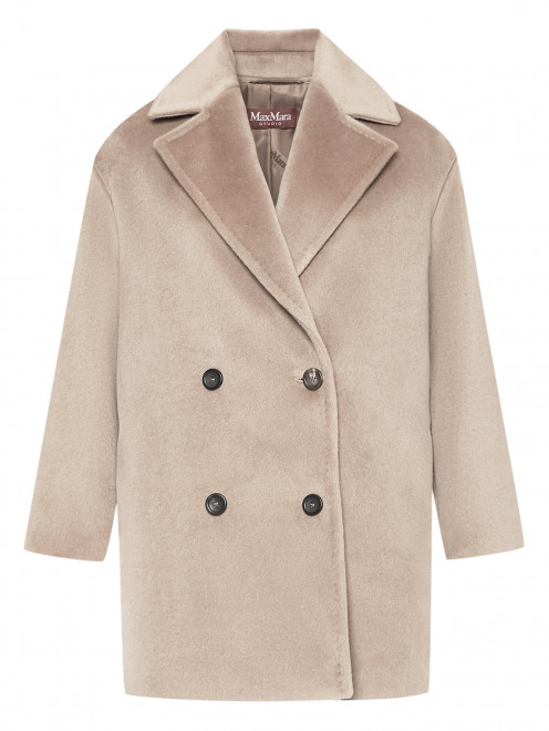 Двубортное пальто из чистой шерсти Max Mara - Общий вид