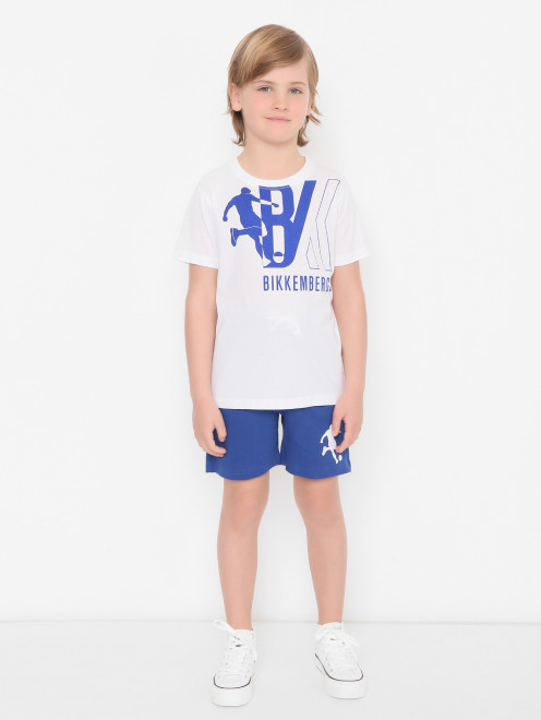 Комплект из хлопка с шортами Bikkembergs - МодельВерхНиз