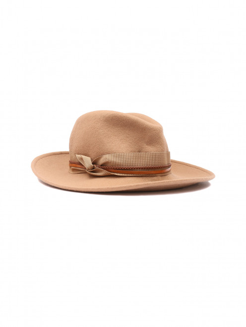 Шляпа из шерсти с контрастной отделкой Eleventy - Общий вид