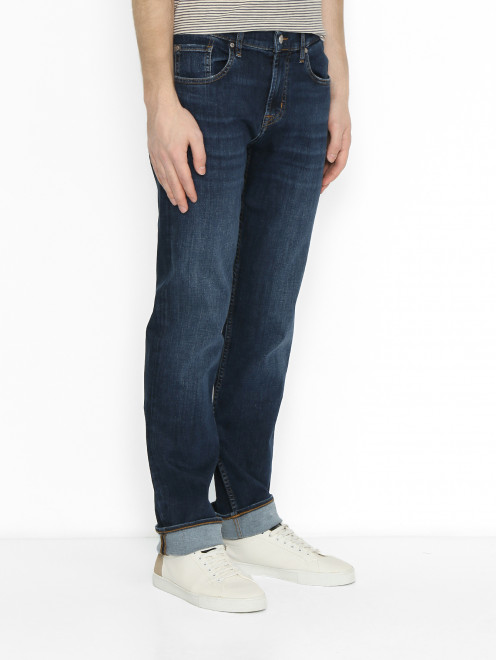 Базовые джинсы из хлопка 7 For All Mankind - МодельВерхНиз