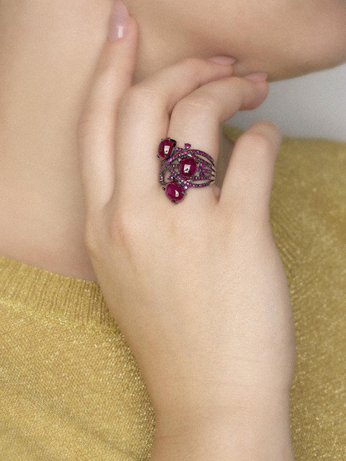 Кольцо Rubies&Sapphires Style Avenue - Обтравка1