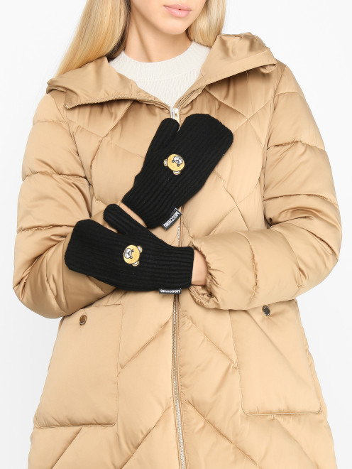 Трикотажные варежки Moschino - МодельОбщийВид