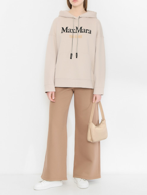 Толстовка из хлопка с логотипом Max Mara - МодельОбщийВид