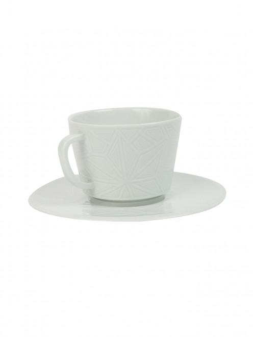 Чашка с блюдцем с графичным узором Meissen - Обтравка1