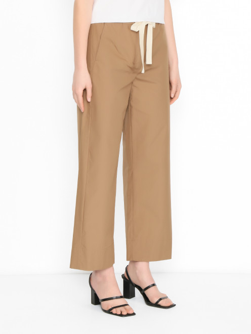 Брюки из хлопка Max Mara - МодельВерхНиз