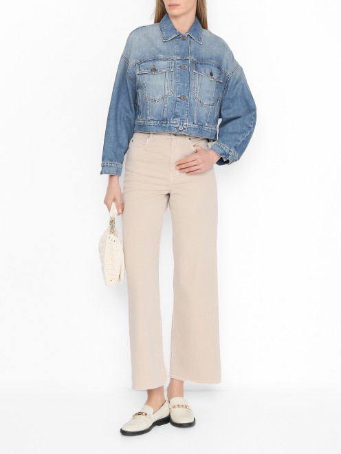 Укороченная куртка из денима Weekend Max Mara - МодельОбщийВид
