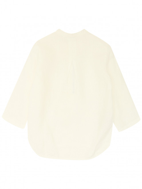 Льняная рубашка с длинным рукавом Il Gufo - Обтравка1