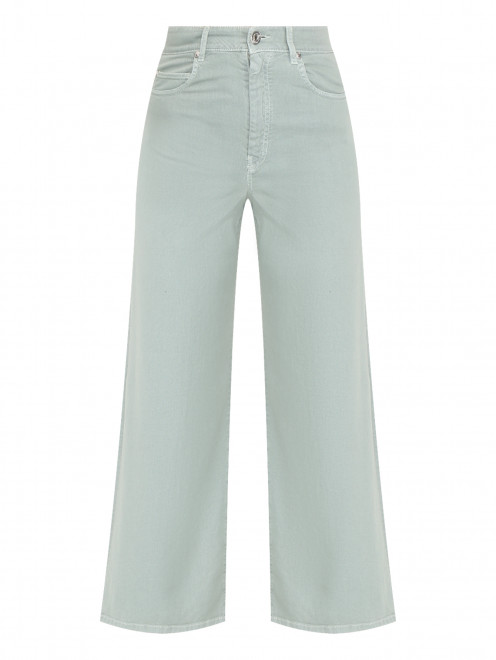 Однотонные джинсы из хлопка Weekend Max Mara - Общий вид