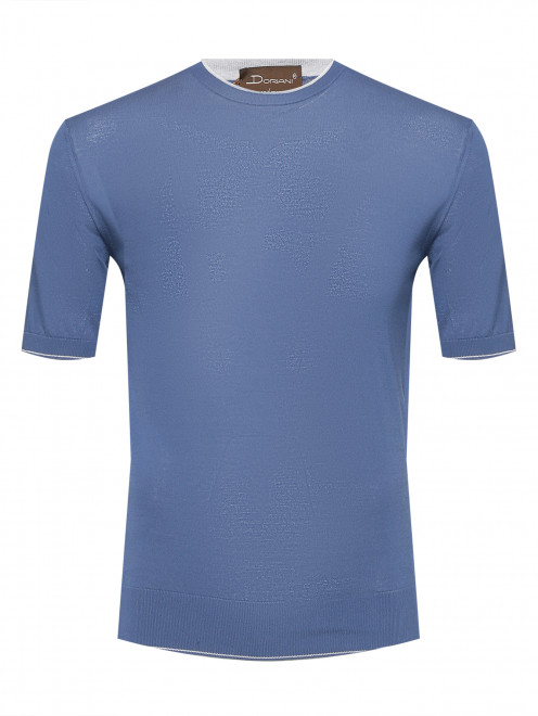 Футболка с круглым вырезом из хлопка Doriani Cashmere - Общий вид