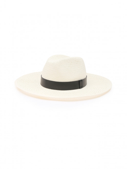 Плетеная шляпа с контрастной отделкой Max Mara - Общий вид