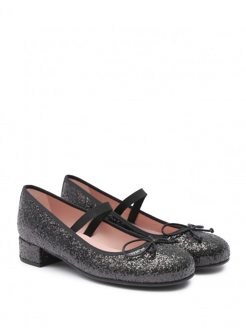 Однотонные балетки на каблуке Pretty Ballerinas - Обтравка1
